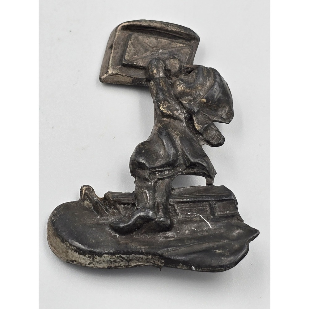 Vintage 1940s Hummel Letter to Santa Brooch